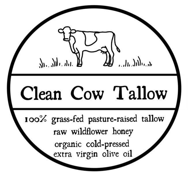 Clean Cow Tallow product label